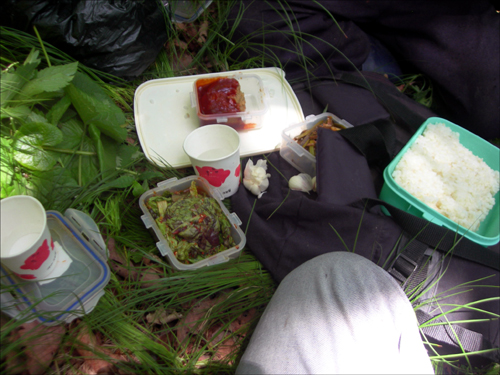 맛있는 점심시간, 산에서 먹는 밥은 천하진미 부럽지 않다 